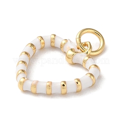 Brass Enamel Pendants&nbsp;KK-K332-35G
