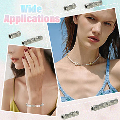 40Pcs 4 Styles 304 Stainless Steel Tube Beads&nbsp;STAS-YW0011-34