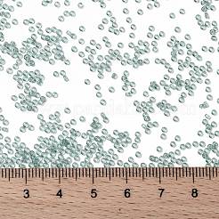 MIYUKIラウンドロカイユビーズ  日本製シードビーズ  15/0  （rr2445)透明な海の泡の光沢  1.5mm  穴：0.7mm  約27777個/50g&nbsp;SEED-X0056-RR2445