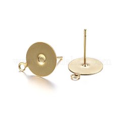 304 Stainless Steel Stud Earring Findings&nbsp;X-STAS-P210-44G