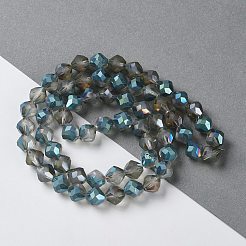 Electroplate Transparent Glass Beads Strands&nbsp;EGLA-I019-HP01