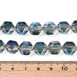Electroplate Glass Beads Strands&nbsp;EGLA-T021-21G
