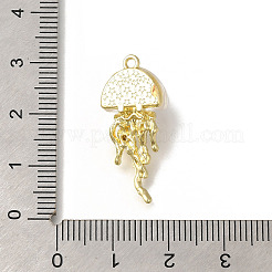 合金ペンダント  ライトゴールドチャーム  クラゲ  27x12x8mm  穴：1.4mm&nbsp;LS-FIND-Z067-05G-10