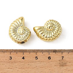 海をテーマにしたアクリルビーズの盛り付け  黄金メッキ  巻き貝  21.5x17x8mm  穴：2.5mm&nbsp;PACR-B005-08C-G