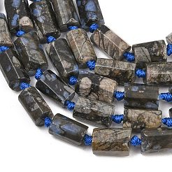 Natural Glaucophane Beads Strands&nbsp;G-A314-A08-01