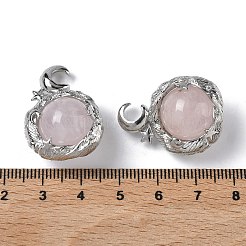 Natural Rose Quartz Pendants&nbsp;G-A298-02P-07