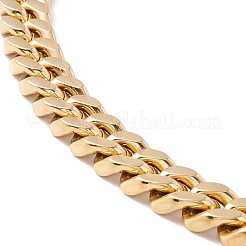 Ion Plating(IP) 304 Stainless Steel Curb Chains Necklace for Women&nbsp;NJEW-E155-08G-01