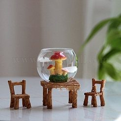 ミニガラス水槽の装飾品  マイクロランドスケープドールハウスアクセサリー  小道具の装飾のふりをする  透明  50mm&nbsp;PW-WG99364-01