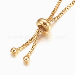 Adjustable Brass Bolo Bracelets&nbsp;BJEW-K204-06-G
