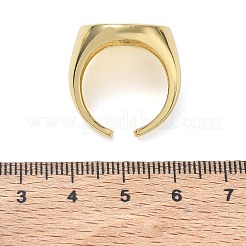 Brass & White Shell Cuff Open Rings&nbsp;KK-CBA56EF-42D-G