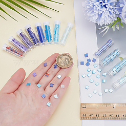 240Pcs 12 Colors 2-Hole Baking Paint Glass Seed Beads&nbsp;SEED-ME0001-10A