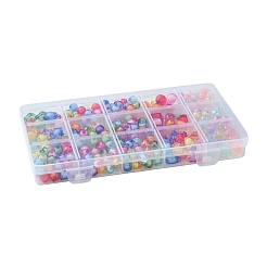 15 スタイル透明アクリルビーズ  二層ビーズ  混合図形  ミックスカラー  7~12x7~13x5~11mm  穴：2~2.5mm&nbsp;TACR-FS0001-49