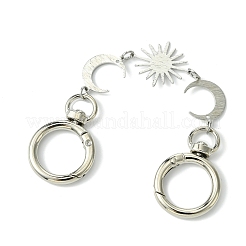 Brass Moon Sun Link Bag Extender Chains&nbsp;FIND-JF00146-01
