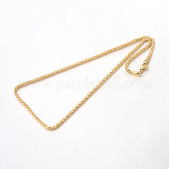 304ステンレススチールポップコーンチェーンネックレス  カニカン付き  ミックスカラー  15.7インチ（39.9cm）x2.5mm&nbsp;NJEW-J032-22