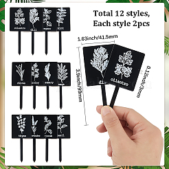 24Pcs Acrylic Plant Label&nbsp;DIY-SP0006-50