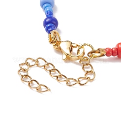 Glass Seed Beaded Necklace for Women&nbsp;NJEW-JN03931