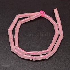 天然ローズクォーツ列ビーズ連売り  13~14x4~5mm  穴：1mm  約28個/連  15.2インチ&nbsp;G-F247-08
