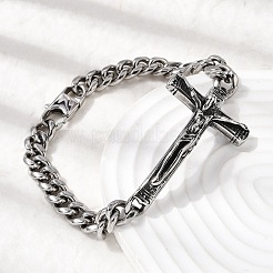 304 Stainless Steel Cuban Link Chains Bracelets&nbsp;BJEW-A092-05P