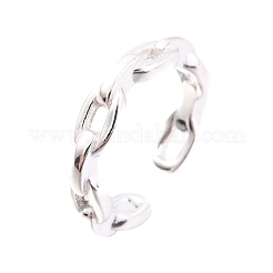 Anti-Tarnish Rhodium Plated 925 Sterling Silver Cuff Earrings&nbsp;EJEW-H124-05P