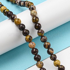 天然な桜のジャスパービーズ連売り  ラウンド  8~8.5mm  穴：1.2mm  約49個/連  15.55~15.63インチ（39.5~39.7cm）&nbsp;G-C079-A02-03