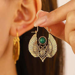 Moth Alloy Hoop Earrings&nbsp;WH-WGD1211-01