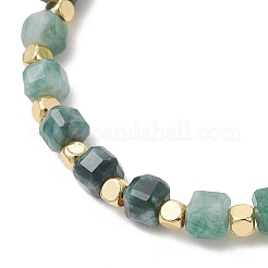 Natural Gemnstone & Brass & Shell Pearl Beaded Stretch Bracelets for Women&nbsp;BJEW-JB13499