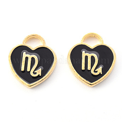 Light Gold Plated Alloy Enamel Pendants&nbsp;ENAM-R136-30-18