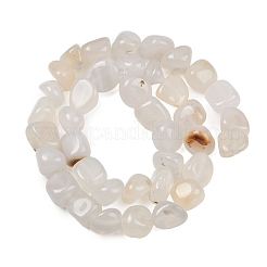 天然石瑪瑙ビーズ連売り  タンブルストーン  ナゲット  7~11x7~13mm  穴：0.8~1mm  約38個/連  15.35インチ（39cm）&nbsp;G-L630-F01-01I