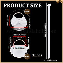 10Pcs Polyester Hairpin Hair Clip Holder Storage Organizer Hanging Ribbon&nbsp;HJEW-FG00049