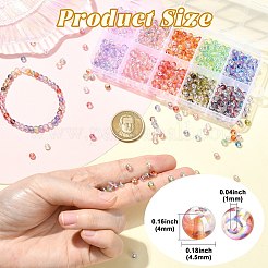 1200Pcs 10 Colors Baking Paint Transparent Glass Beads&nbsp;GLAA-CJ0002-86
