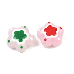Painted Imitation Jade Glass Beads&nbsp;GL-CBA4370-07