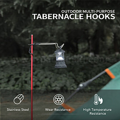 Stainless Steel Camping Lantern Hooks Hangers&nbsp;AJEW-WH0332-45