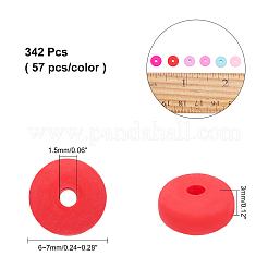 Handmade Polymer Clay Beads Strands&nbsp;CLAY-AR0001-05