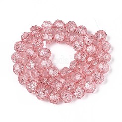 Transparent Crackle Glass Beads Strands&nbsp;GLAA-N053-10mm-07
