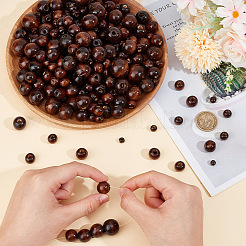 350Pcs 9 Styles Wood Large Hole European Beads&nbsp;WOOD-OC0003-79