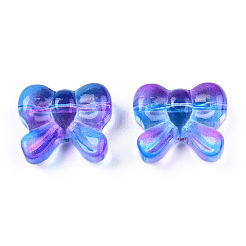 Transparent Spray Painted Glass Beads&nbsp;GLAA-N035-025-G02