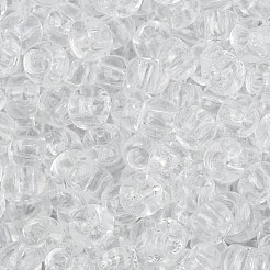 TOHOラウンドシードビーズ  日本製シードビーズ  （1)クリスタルクリア  8/0  3mm  穴：1mm  約222PCS /ボトル  10 G /ボトル&nbsp;SEED-JPTR08-0001