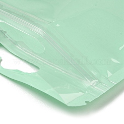 長方形のプラスチック製陰陽模様の再封可能な包装袋  セルフシールバッグ  アクアマリン  13x8x0.02cm  片側の厚さ：2.5ミル（0.065mm）&nbsp;ABAG-A007-02D-02