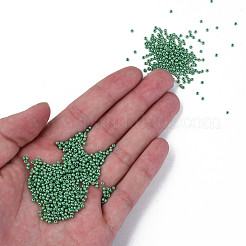 11/0 チェコ不透明ガラスシードビーズ  光沢のある  ラウンド  シーグリーン  2.2x1.5mm  穴：0.7mm  約500 G /袋&nbsp;SEED-N004-003B-35