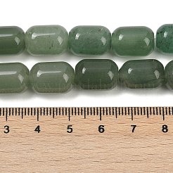 天然石グリーンアベンチュリンビーズ連売り  コラム  14x10mm  穴：1~1.2mm  約29個/連  15.75''（40センチメートル）&nbsp;G-U018-A01-01