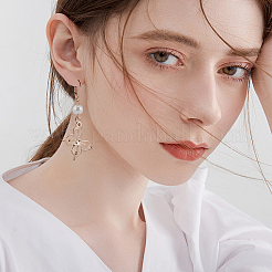 304ステンレススチールフレンチフックピアス金具50個  カン付き  ローズゴールド本金メッキ  16.5x10x2mm  ピン：1mm&nbsp;STAS-BBC0005-30
