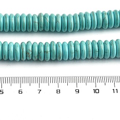 合成ハウライトビーズ  染め  ロンデル  10x3mm  穴：1mm&nbsp;X-G-H088-01