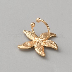 合金カフのピアス  ライトゴールド  ヒトデ  18.5x21.5mm&nbsp;EJEW-WH0004-199E-01