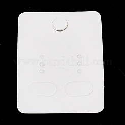 ディスプレイアクセサリー台紙  ピアスに使用  長方形  ホワイト  4.5x3.2x0.03cm  穴：0.6のCM&nbsp;X-CDIS-S025-26B