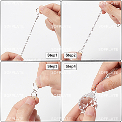 DIY Teardrop Crystal Chandelier Parts Making Findings&nbsp;DIY-SP0001-26