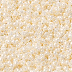 MIYUKIラウンドロカイユビーズ  日本製シードビーズ  （rr3551l）クリームセイロン  15/0  1.5mm  穴：0.7mm  約27777個/50g&nbsp;SEED-X0056-RR3551L