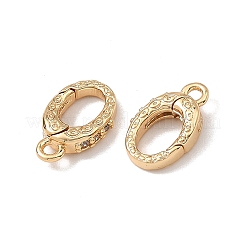 SHEGRACE Brass Micro Pave Clear Cubic Zirconia Spring Gate Rings&nbsp;XGRQ58425-760G