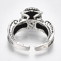 Alloy Cuff Finger Rings&nbsp;RJEW-T006-35D