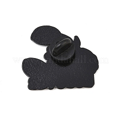 ロブスターエナメルピン  バックパック用合金ラペルピンバック  ブラック  レッド  28x31.5mm&nbsp;JEWB-F044-02A-EB
