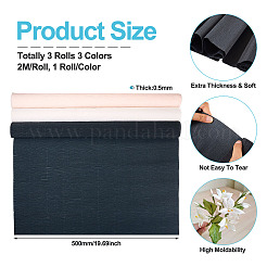 3 Rolls 3 Colors Handmade Crepe Paper&nbsp;DIY-TA0011-55